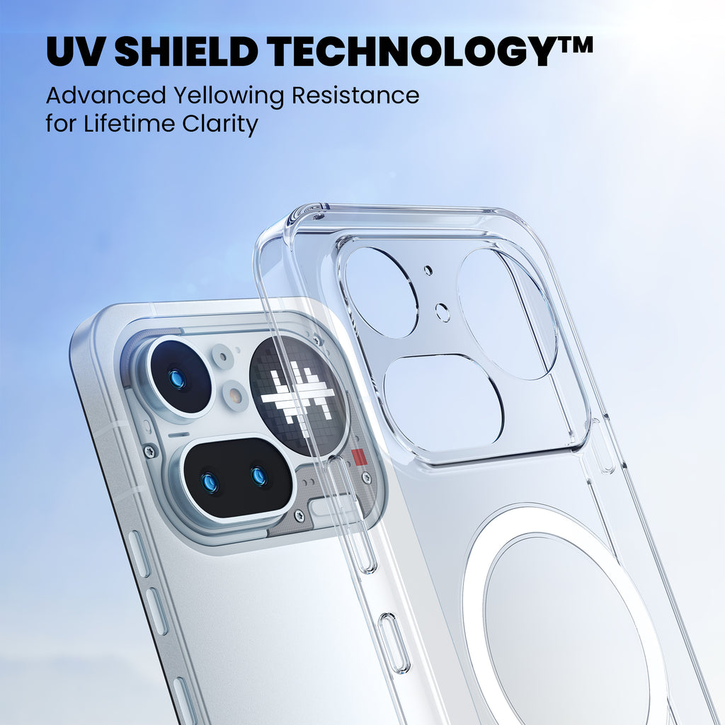 Anti Yellow Magsafe Clear Case for Nothing Phone 4A Pro