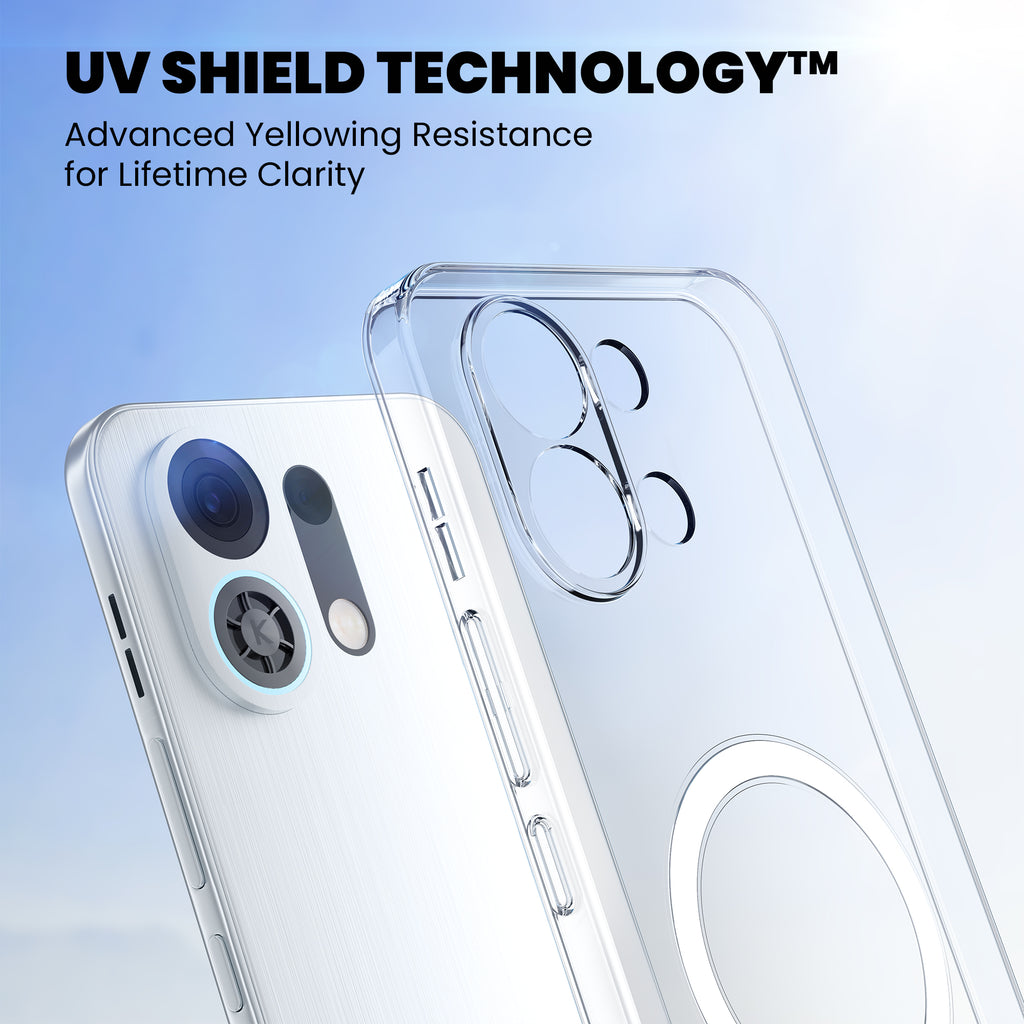 Anti Yellow Magsafe Clear Case for Oppo Reno 12