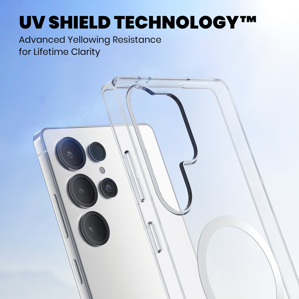 Anti Yellow Magsafe Clear Case for Samsung Galaxy S25 Plus