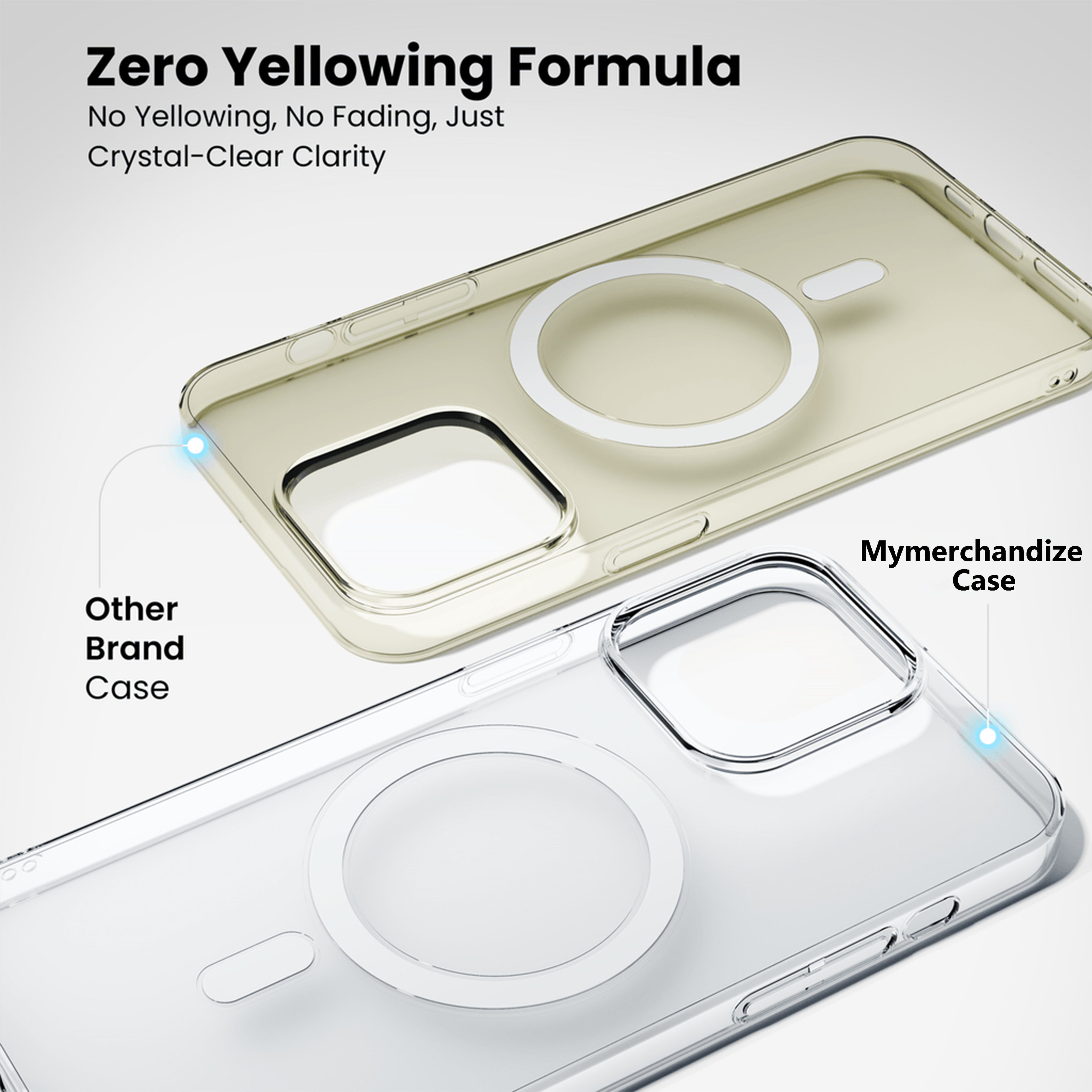 Anti Yellow Magsafe Clear Case for iPhone 13 Pro Max