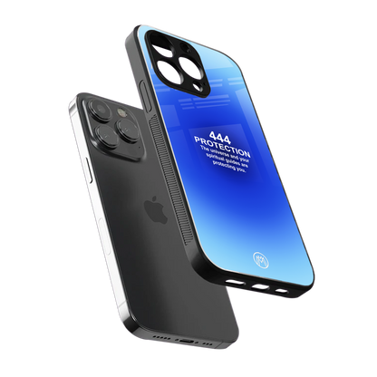 444 protection back phone cover | glass case for iphone 13 pro max