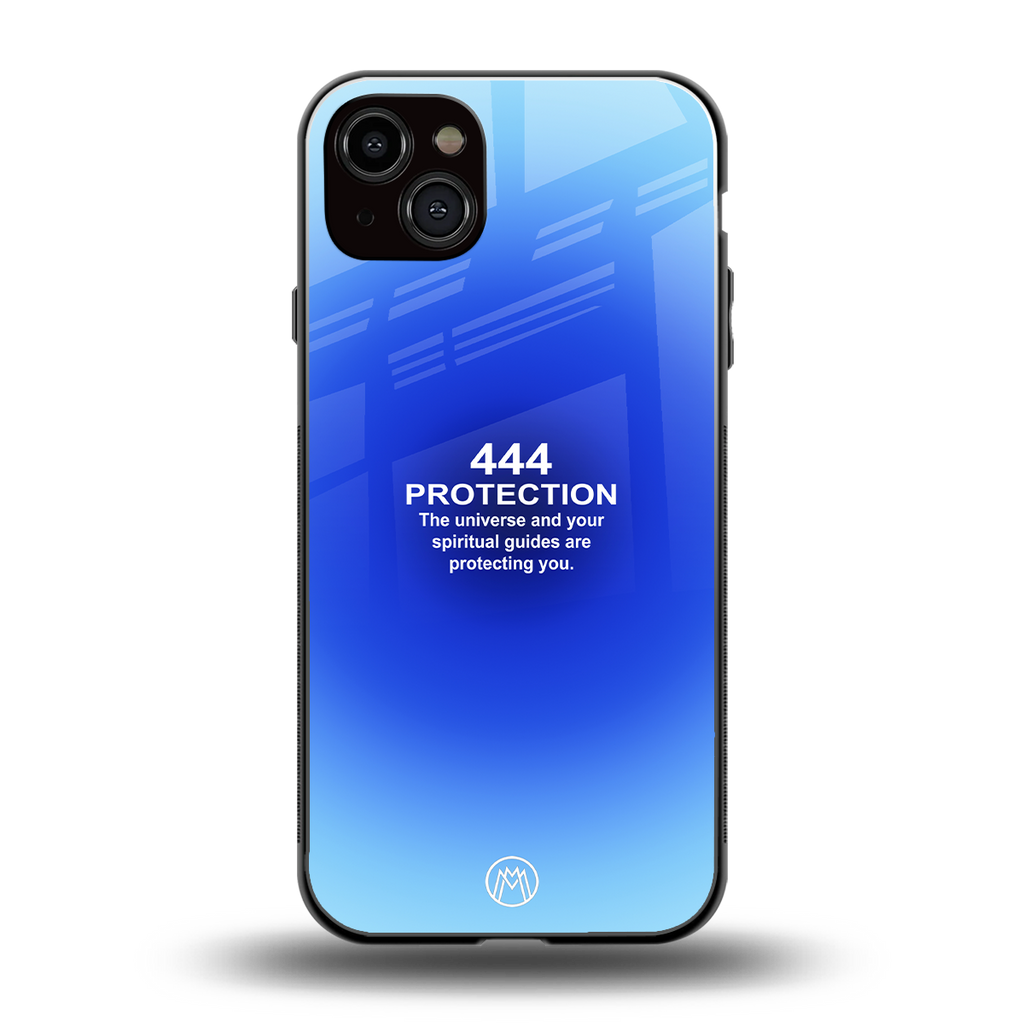444 protection back phone cover | glass case for iphone 15 plus