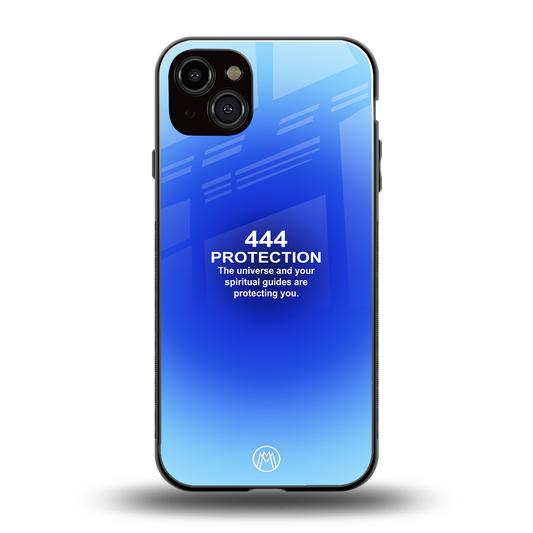444 protection back phone cover | glass case for iphone 15 plus