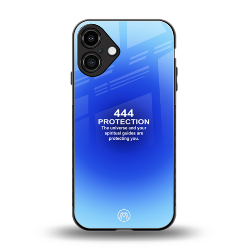 444 protection back phone cover | glass case for iphone 16 plus