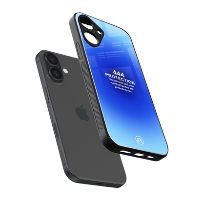 444 protection back phone cover | glass case for iphone 16 plus