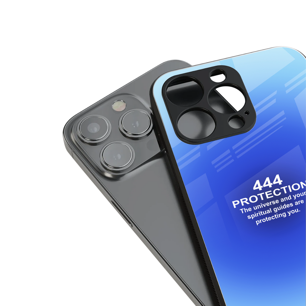444 protection back phone cover | glass case for iphone 14 plus