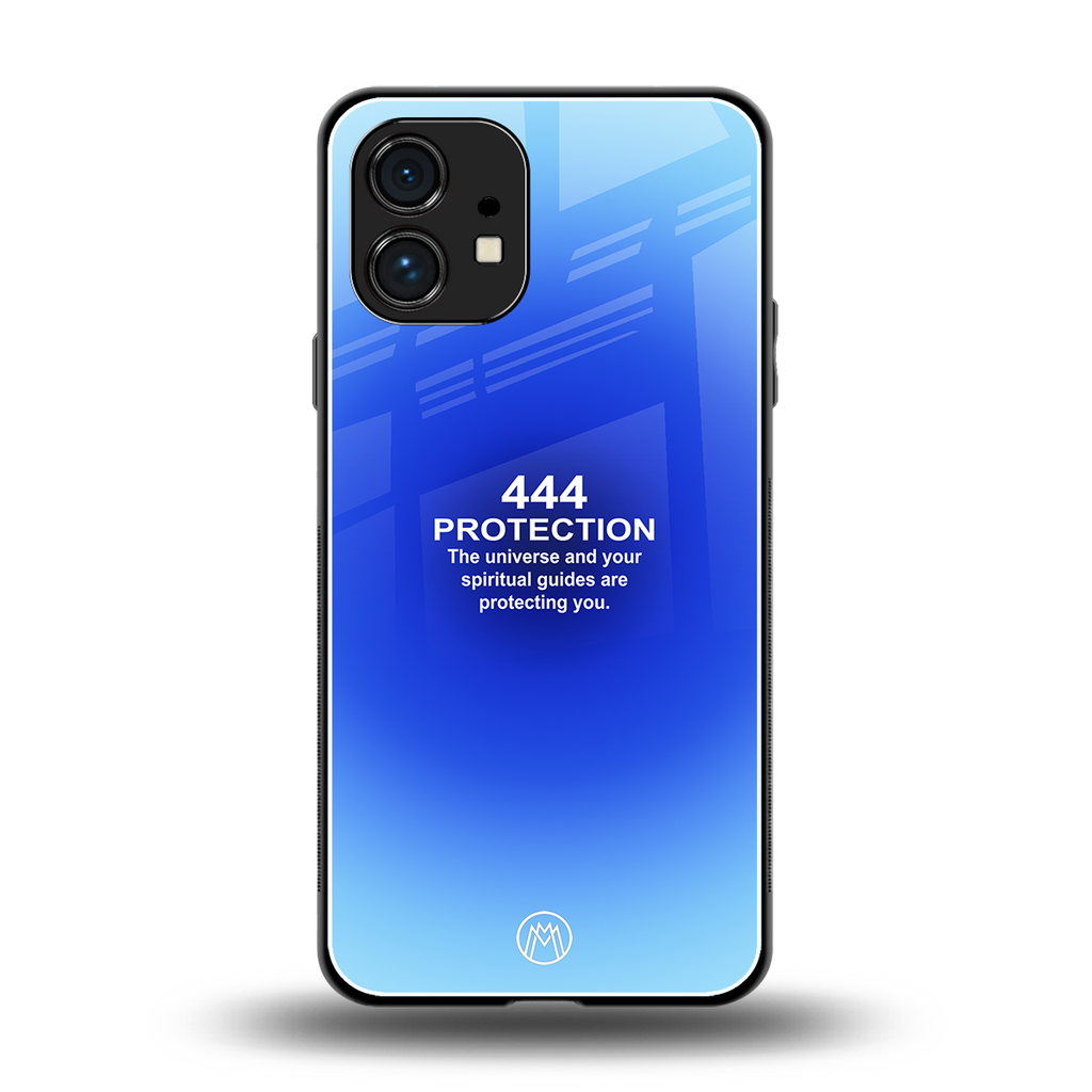 444 protection back phone cover | glass case for nothing phone 1