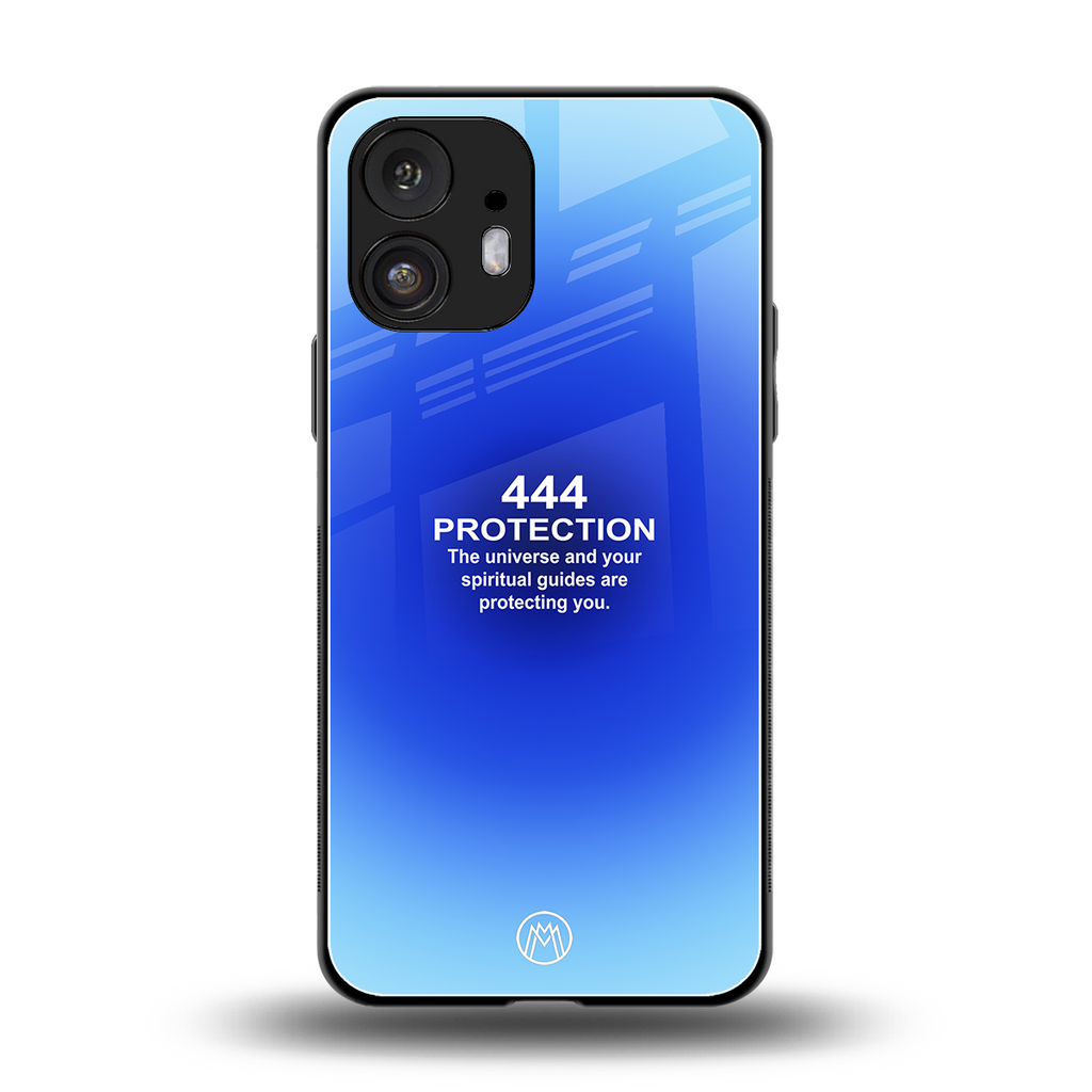 444 protection back phone cover | glass case for nothing phone 2
