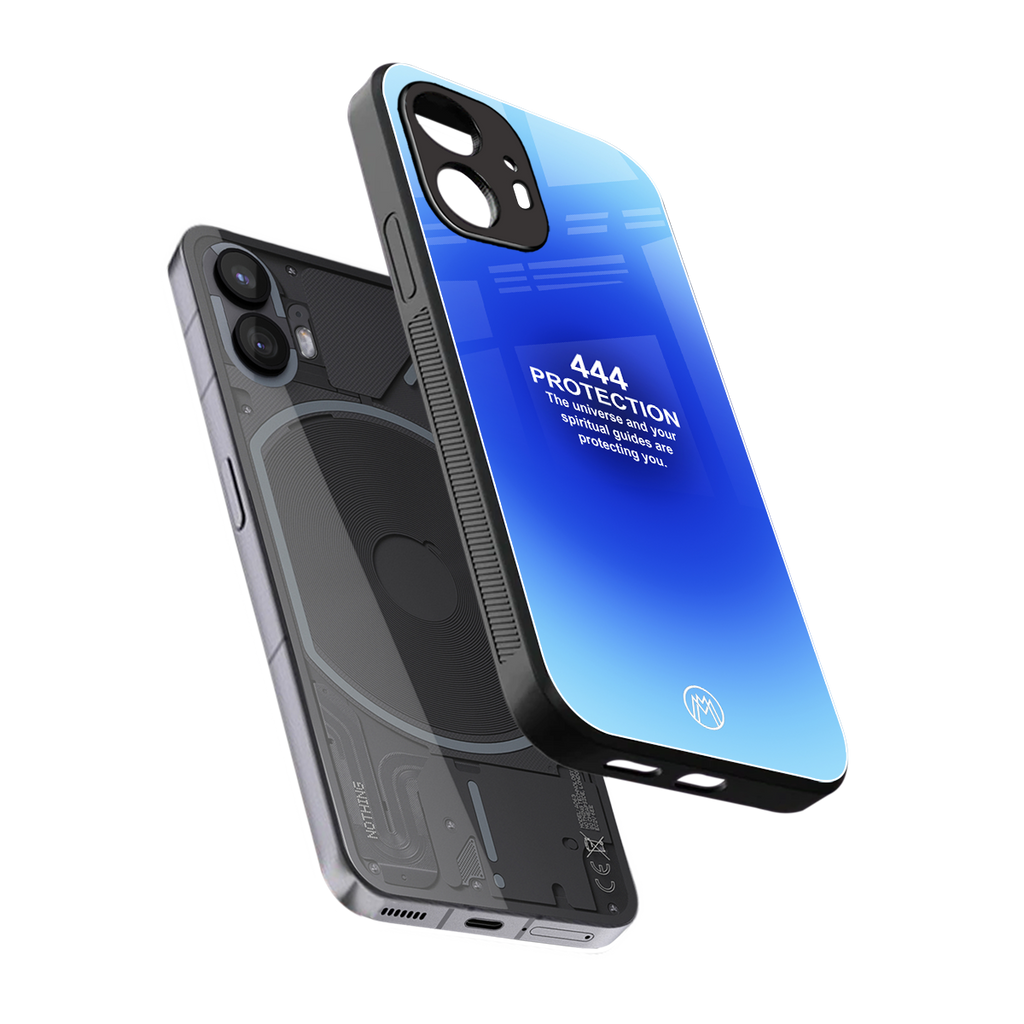 444 protection back phone cover | glass case for nothing phone 2