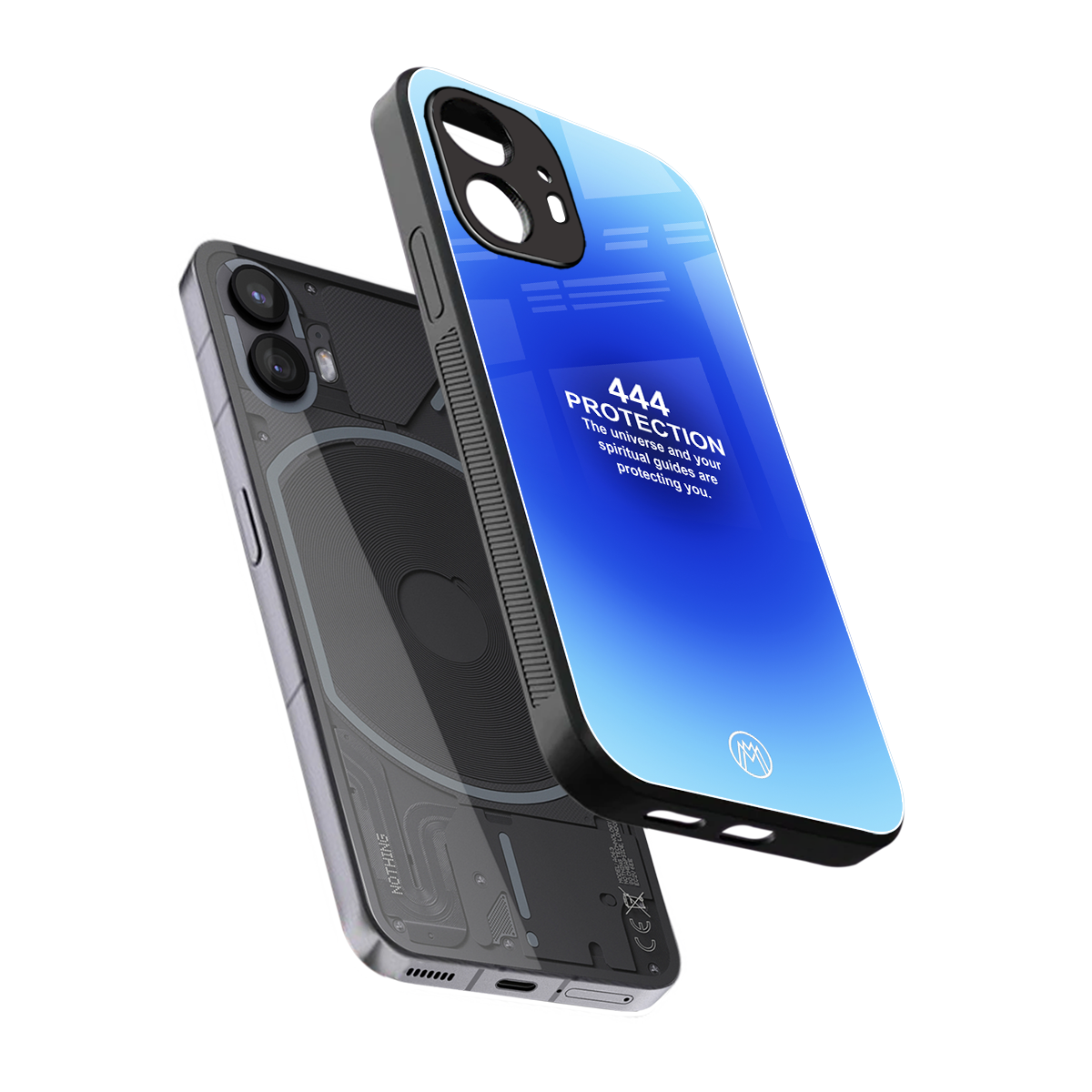 444 protection back phone cover | glass case for nothing phone 2
