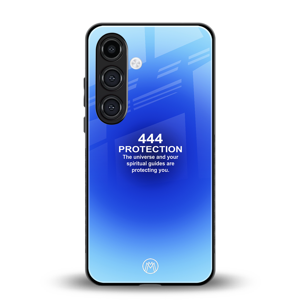 444 protection back phone cover | glass case for samsung galaxy s25 plus
