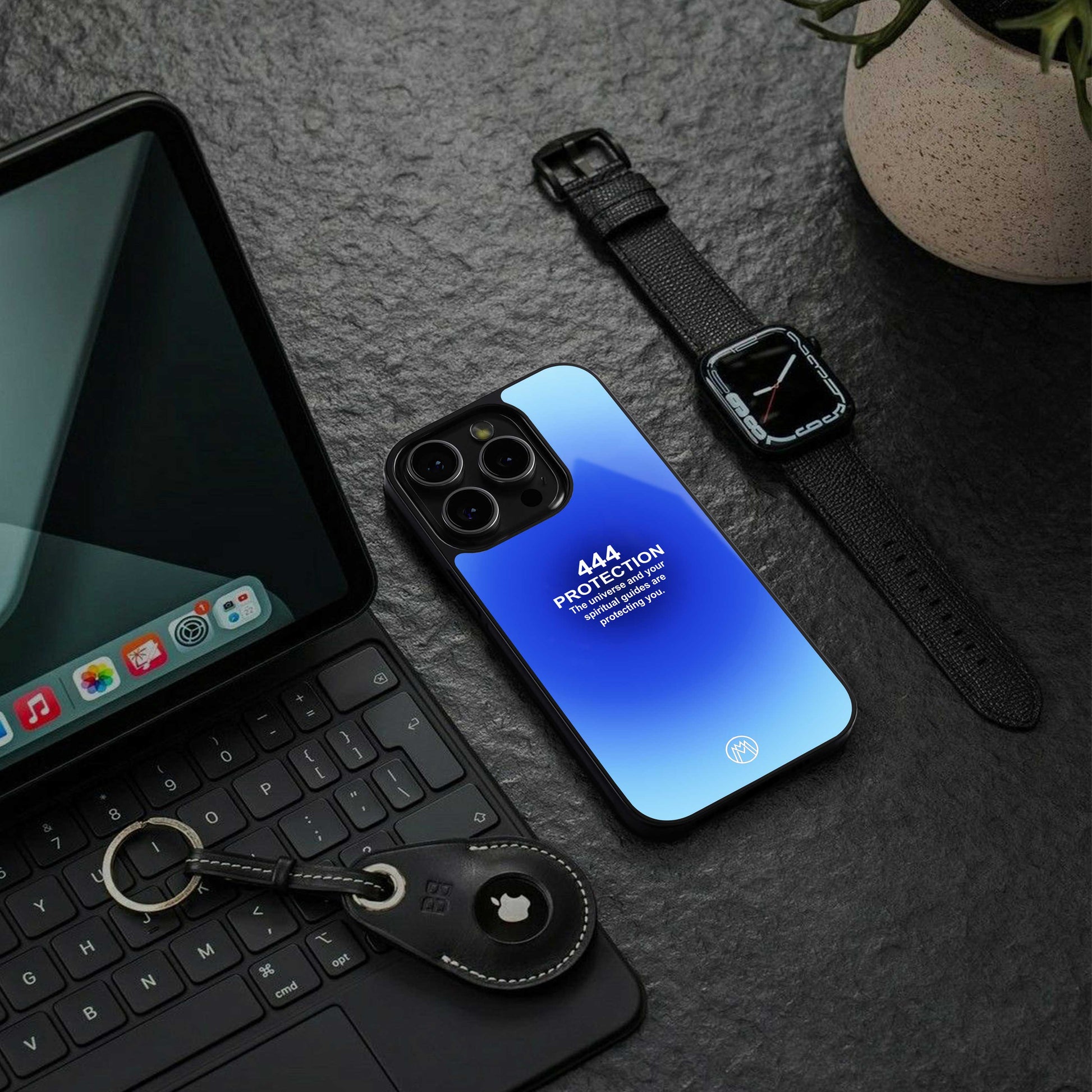 444 protection back phone cover | glass case for iphone 13 pro max