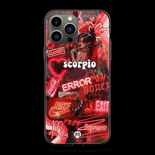 Scorpio Aesthetic Collage Phone Cover | Glass Case