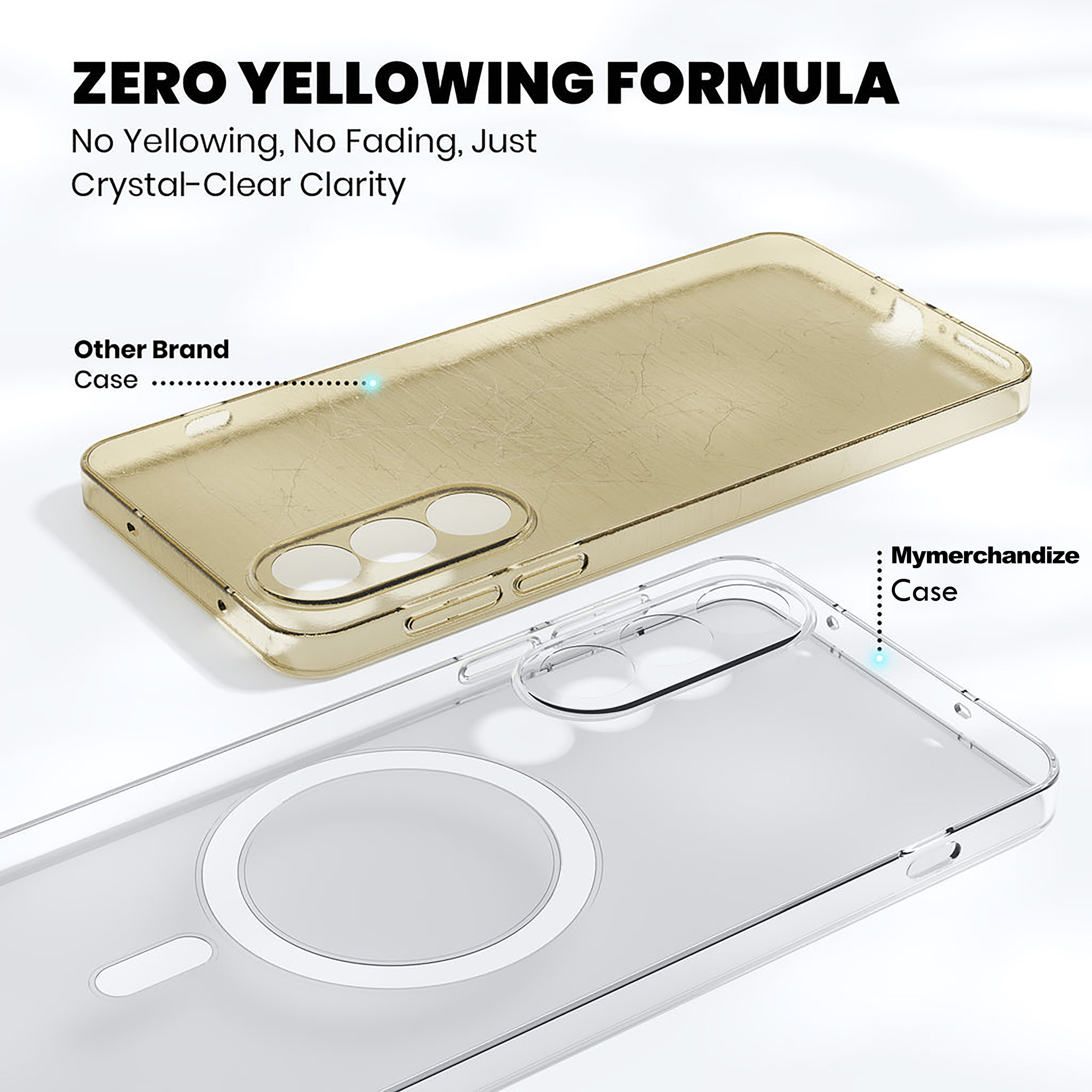 Anti Yellow Magsafe Clear Case for OnePlus Nord AC2001