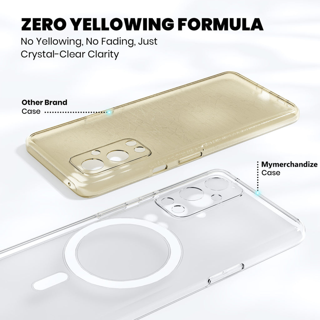 Anti Yellow Magsafe Clear Case for OnePlus 7T