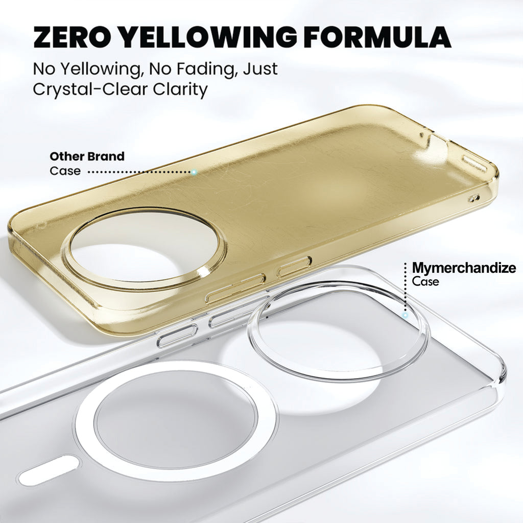 Anti Yellow Magsafe Clear Case for Realme 12 5G