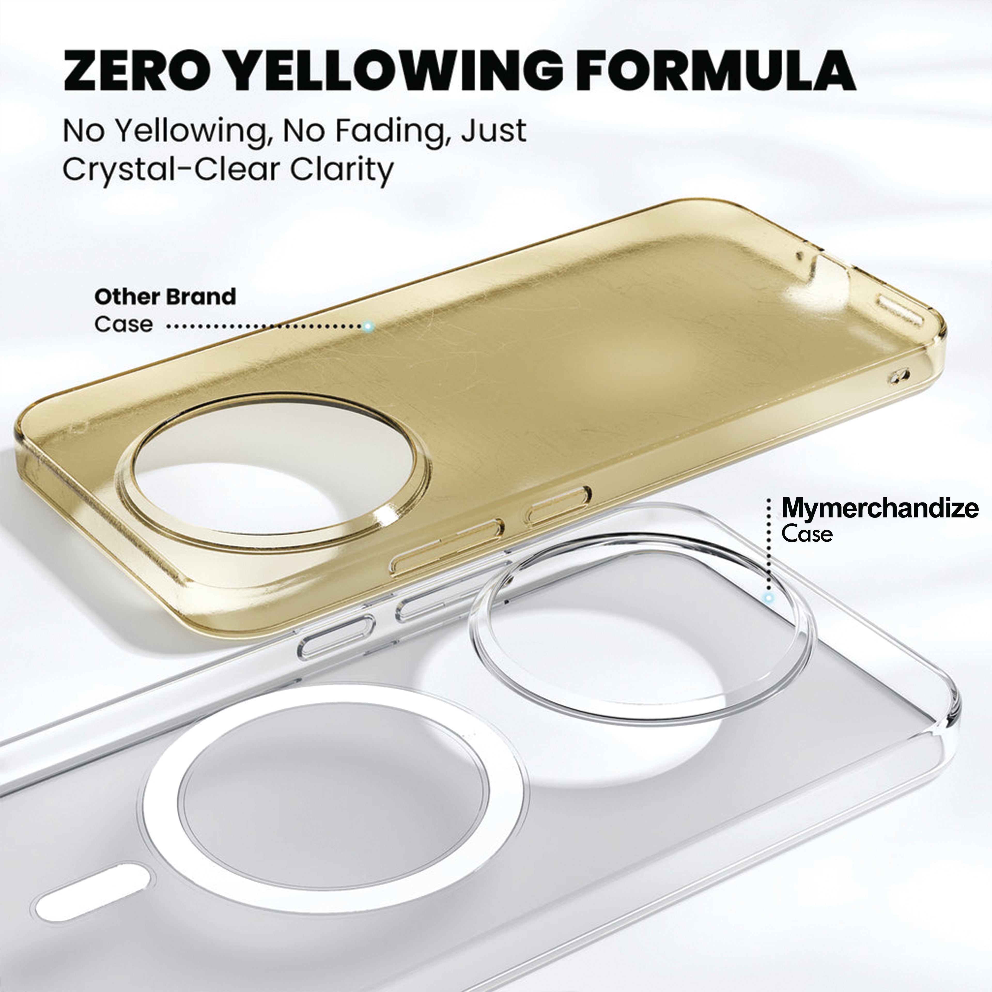 Anti Yellow Magsafe Clear Case for Realme 12 5G
