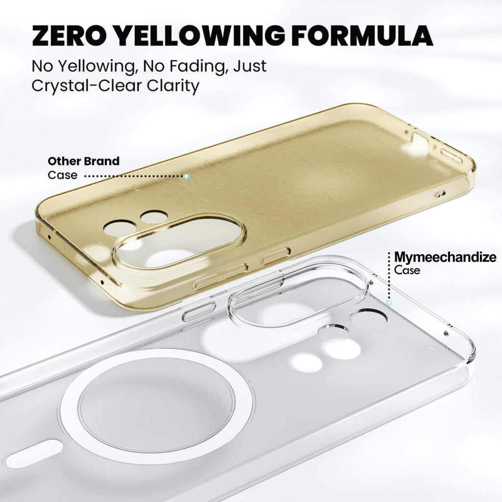 Anti Yellow Magsafe Clear Case for Vivo Y19s