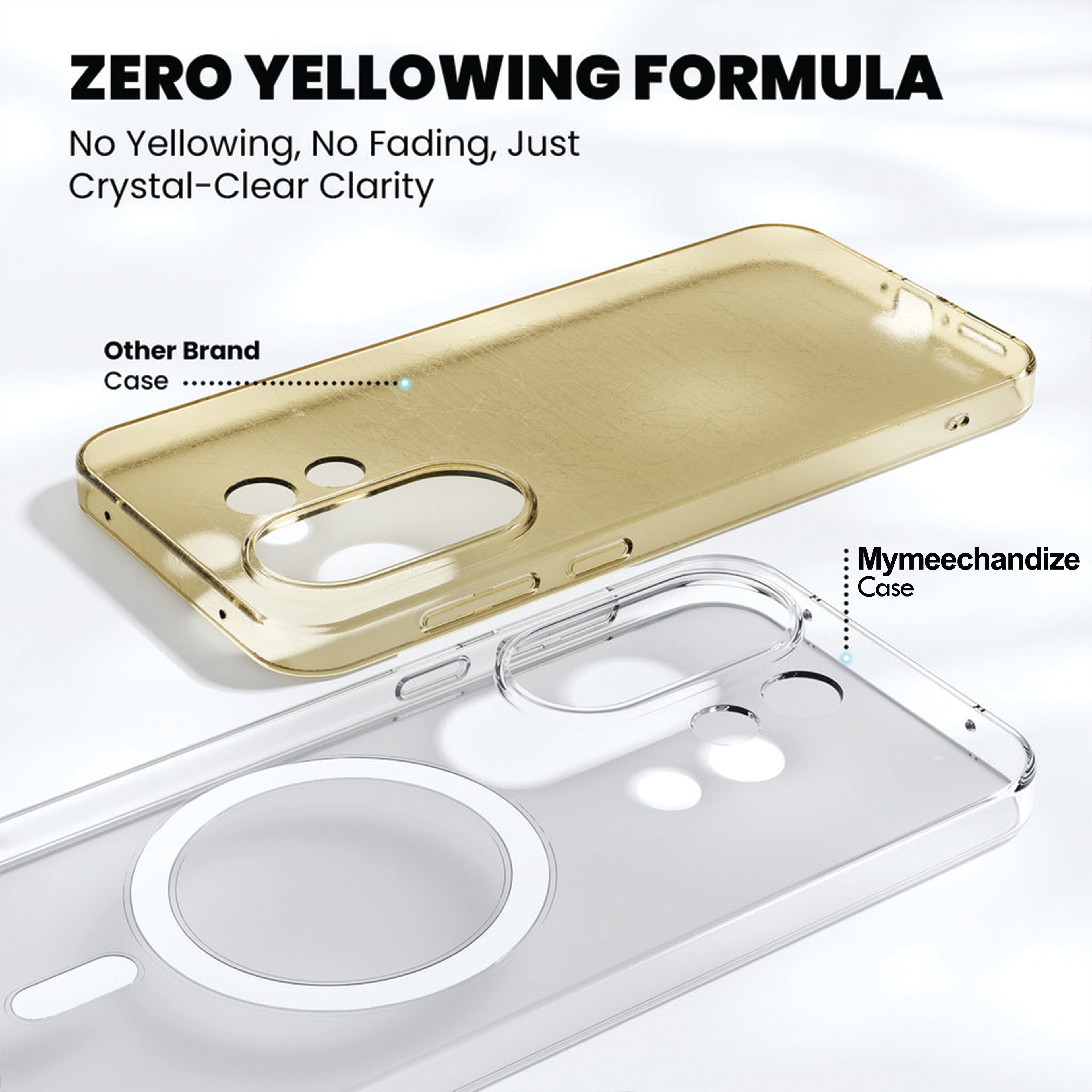 Anti Yellow Magsafe Clear Case for Vivo Y19s