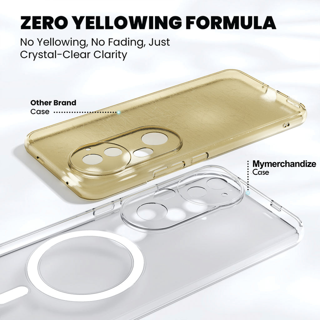 Anti Yellow Magsafe Clear Case for Vivo T4r 5G