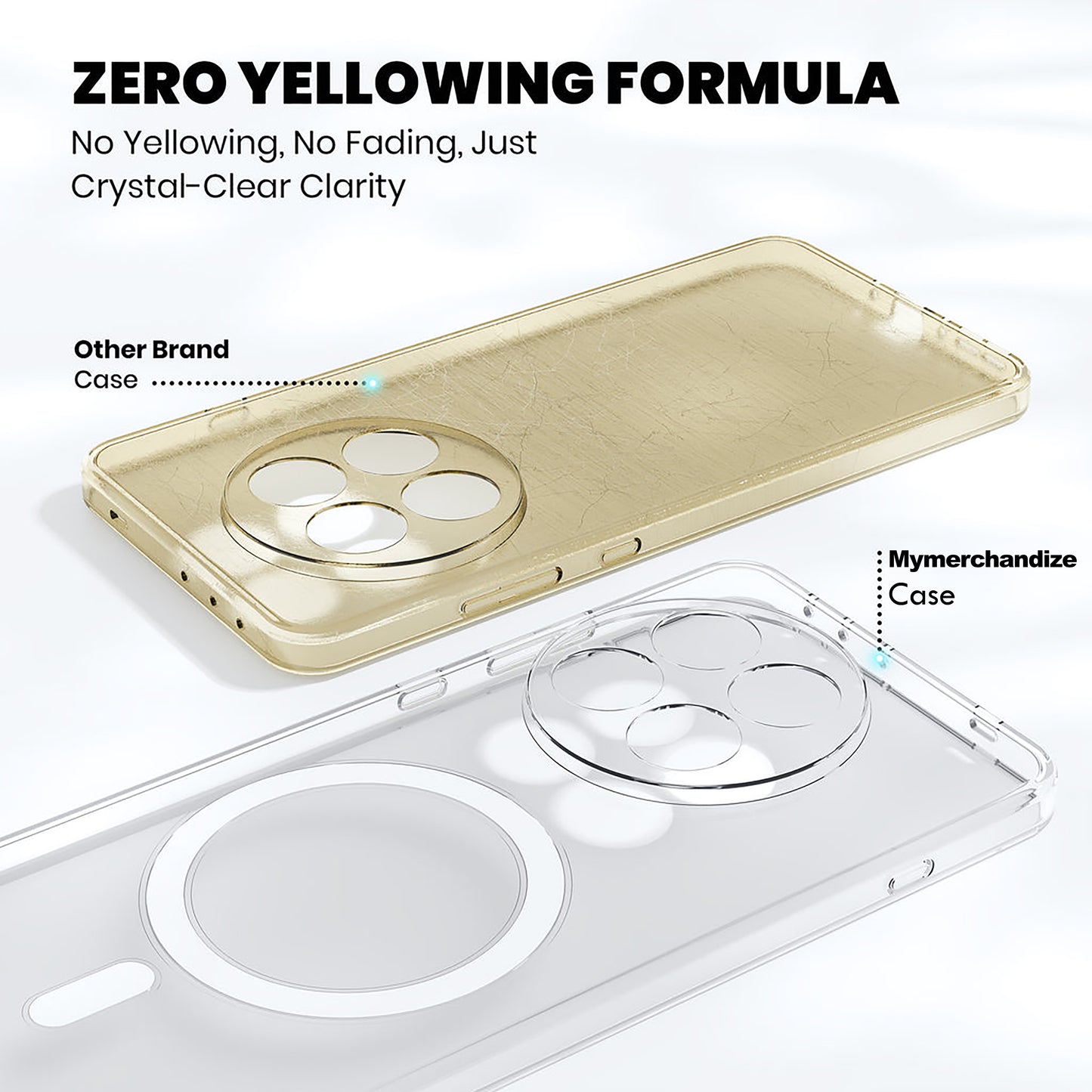 Anti Yellow Magsafe Clear Case for OnePlus 13R