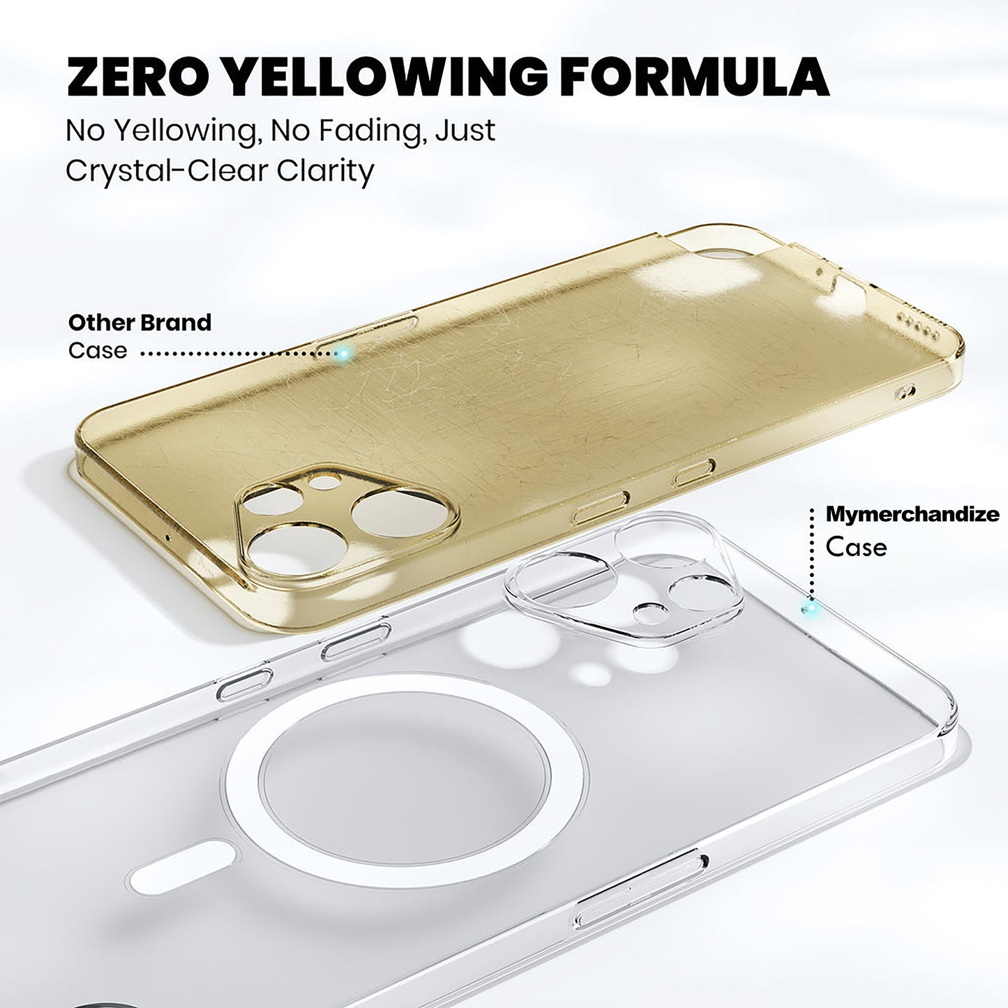 Anti Yellow Magsafe Clear Case for CMF Nothing Phone 1