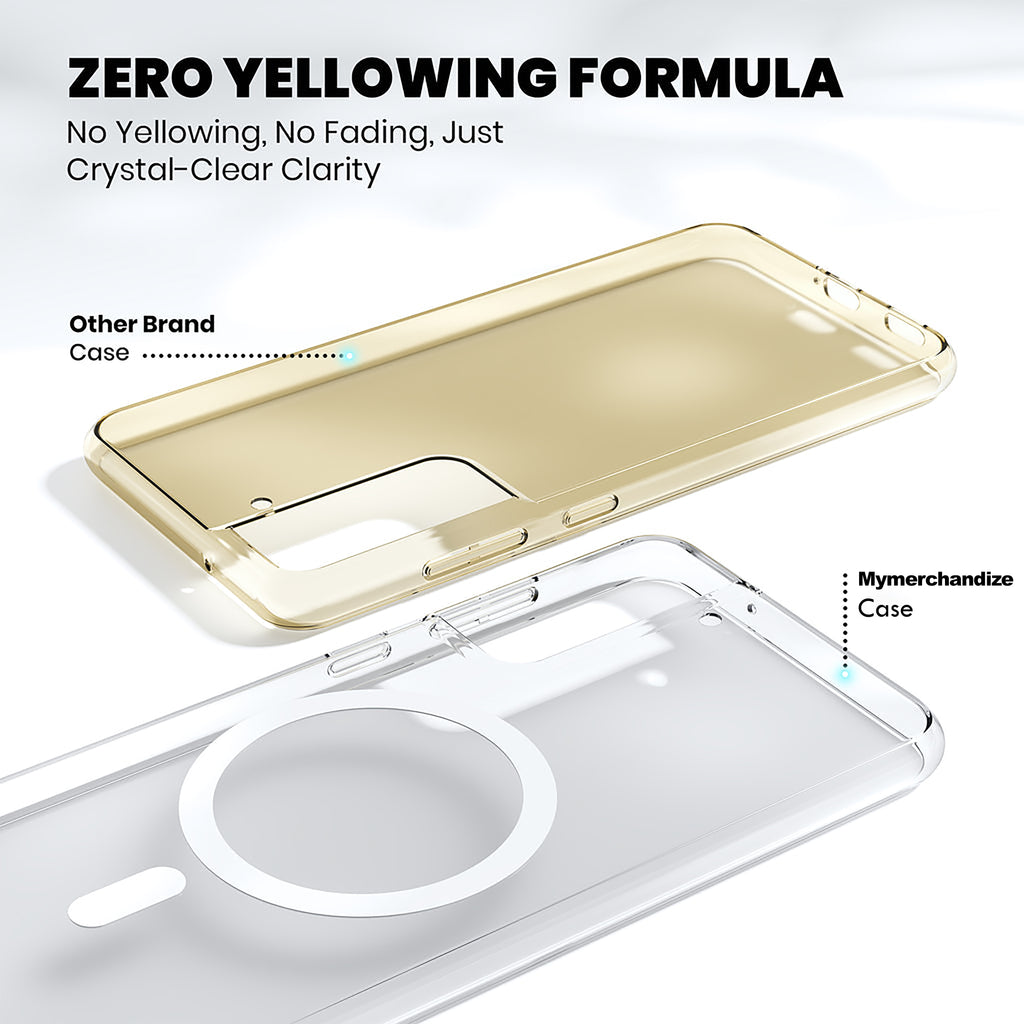 Anti Yellow Magsafe Clear Case for Samsung Galaxy S21