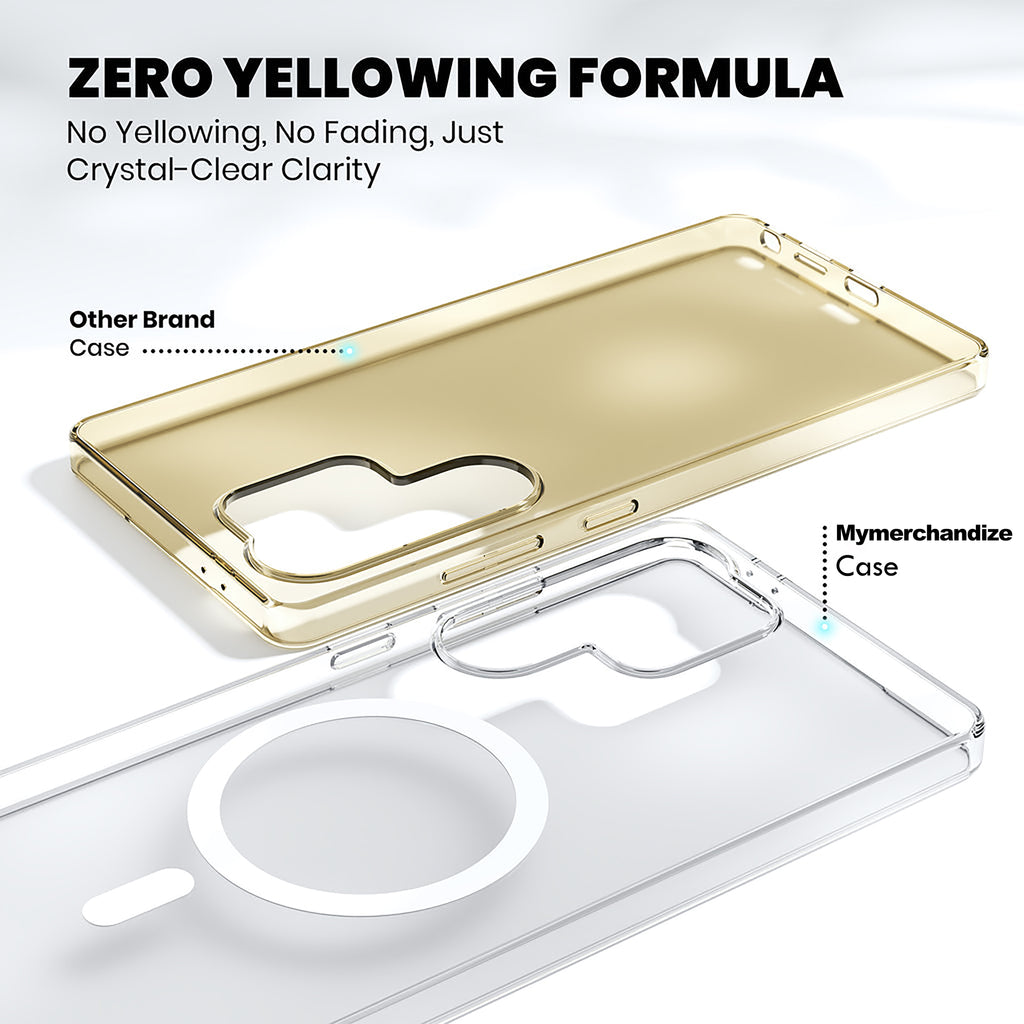 Anti Yellow Magsafe Clear Case for Samsung Galaxy S23 Ultra