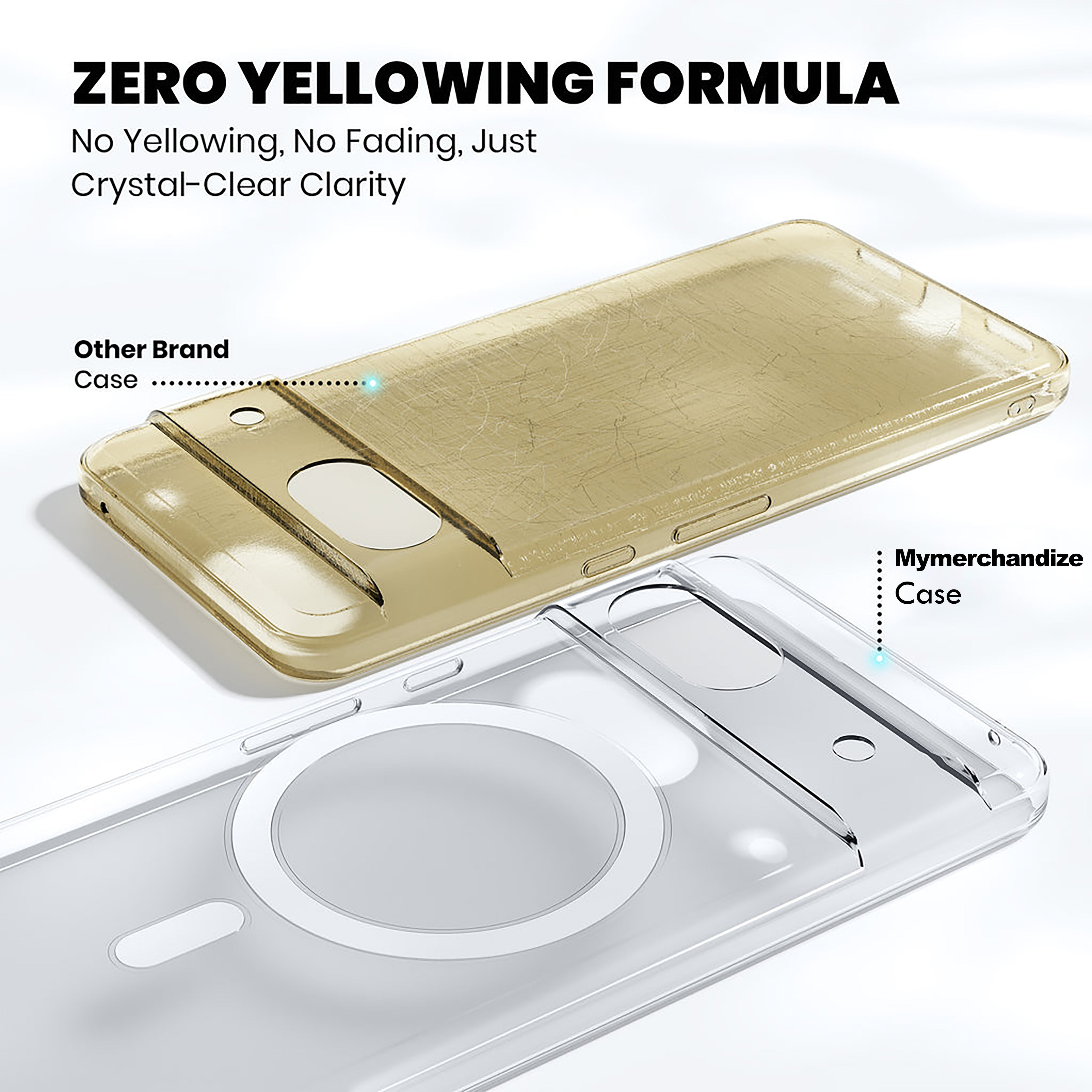 Anti Yellow Magsafe Clear Case for Google Pixel 8