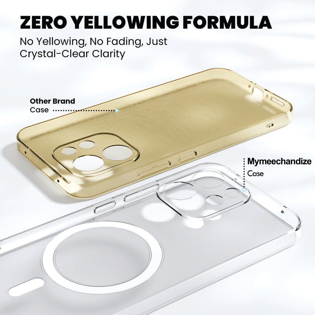 Anti Yellow Magsafe Clear Case for Vivo V70