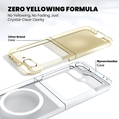 Anti Yellow Magsafe Clear Case for Samsung  Galaxy Z Flip 6