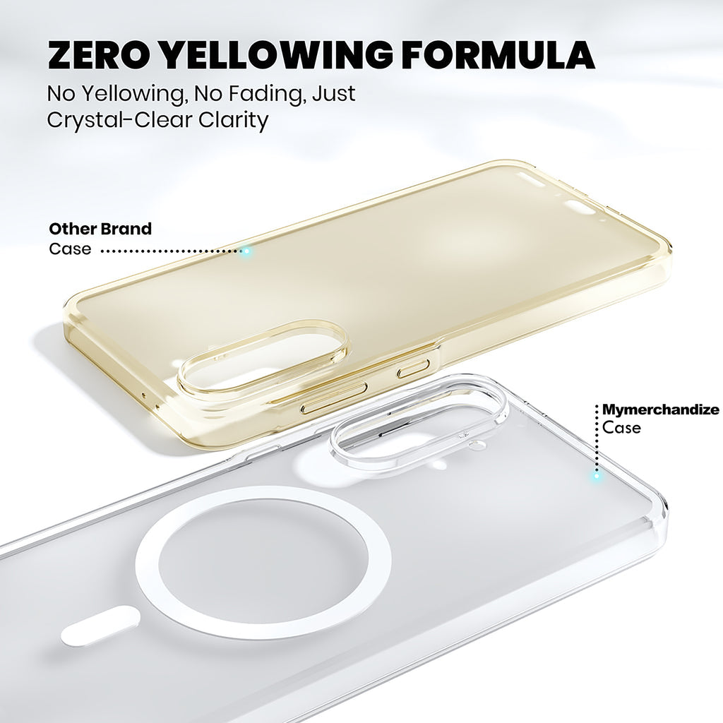 Anti Yellow Magsafe Clear Case for Motorola Edge 50 Fusion