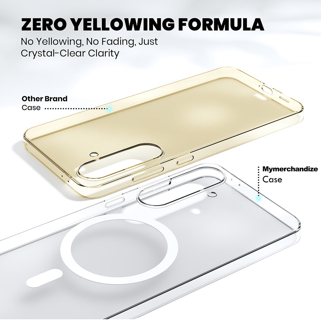 Anti Yellow Magsafe Clear Case for Samsung Galaxy S25