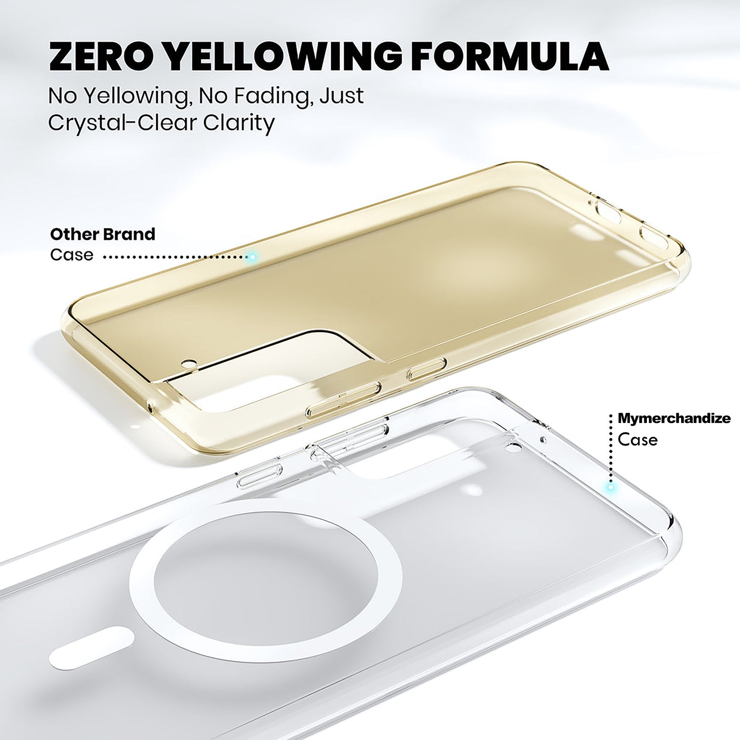 Anti Yellow Magsafe Clear Case for Samsung Galaxy S21 Plus