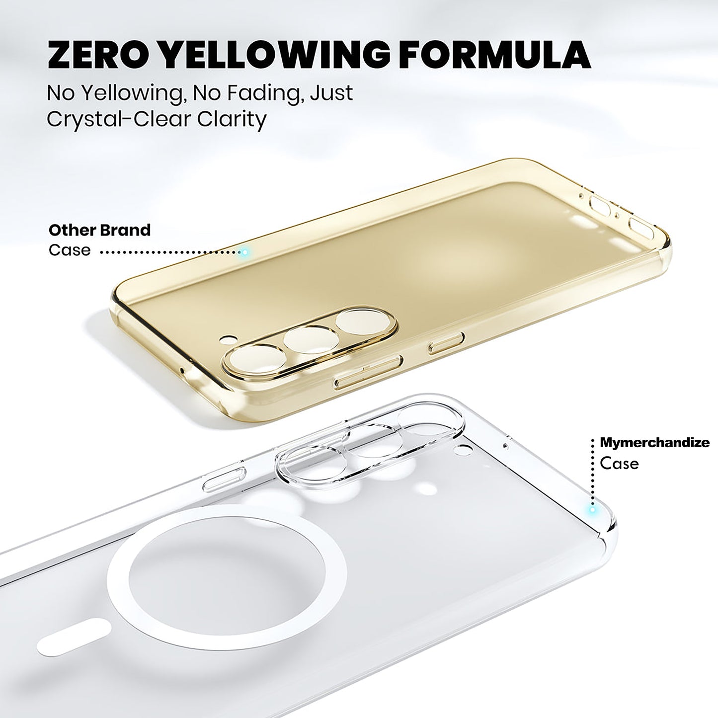 Anti Yellow Magsafe Clear Case for Samsung Galaxy A14 5G