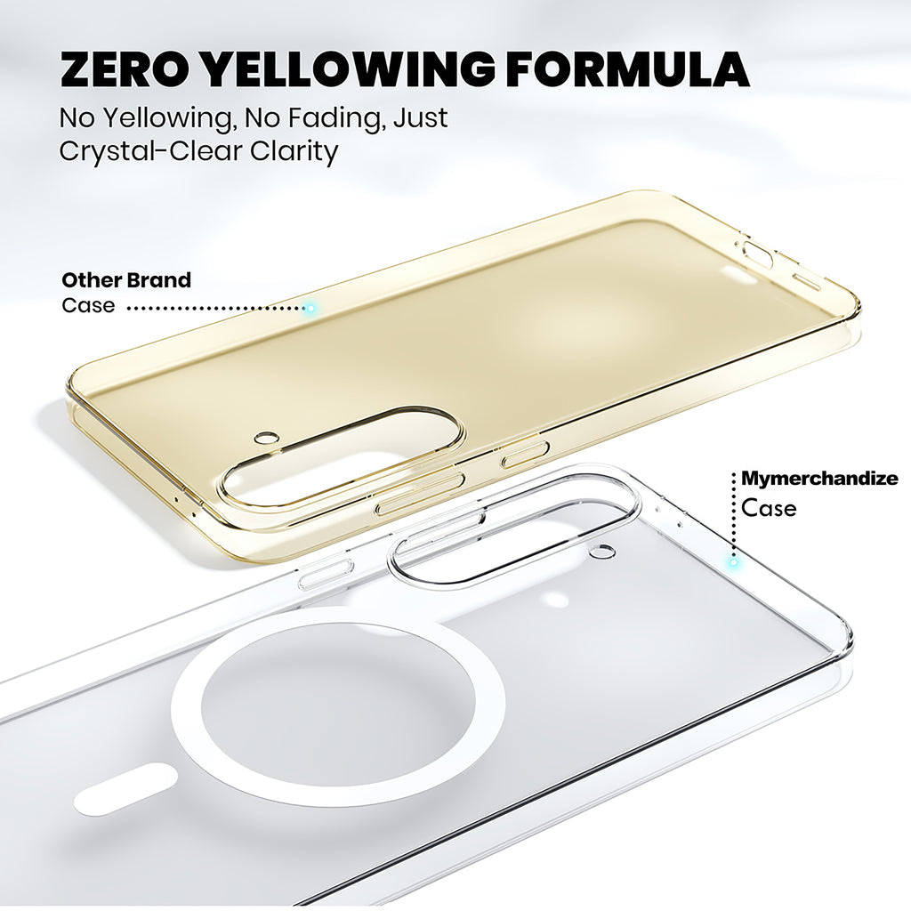 Anti Yellow Magsafe Clear Case for Samsung Galaxy S23 Plus