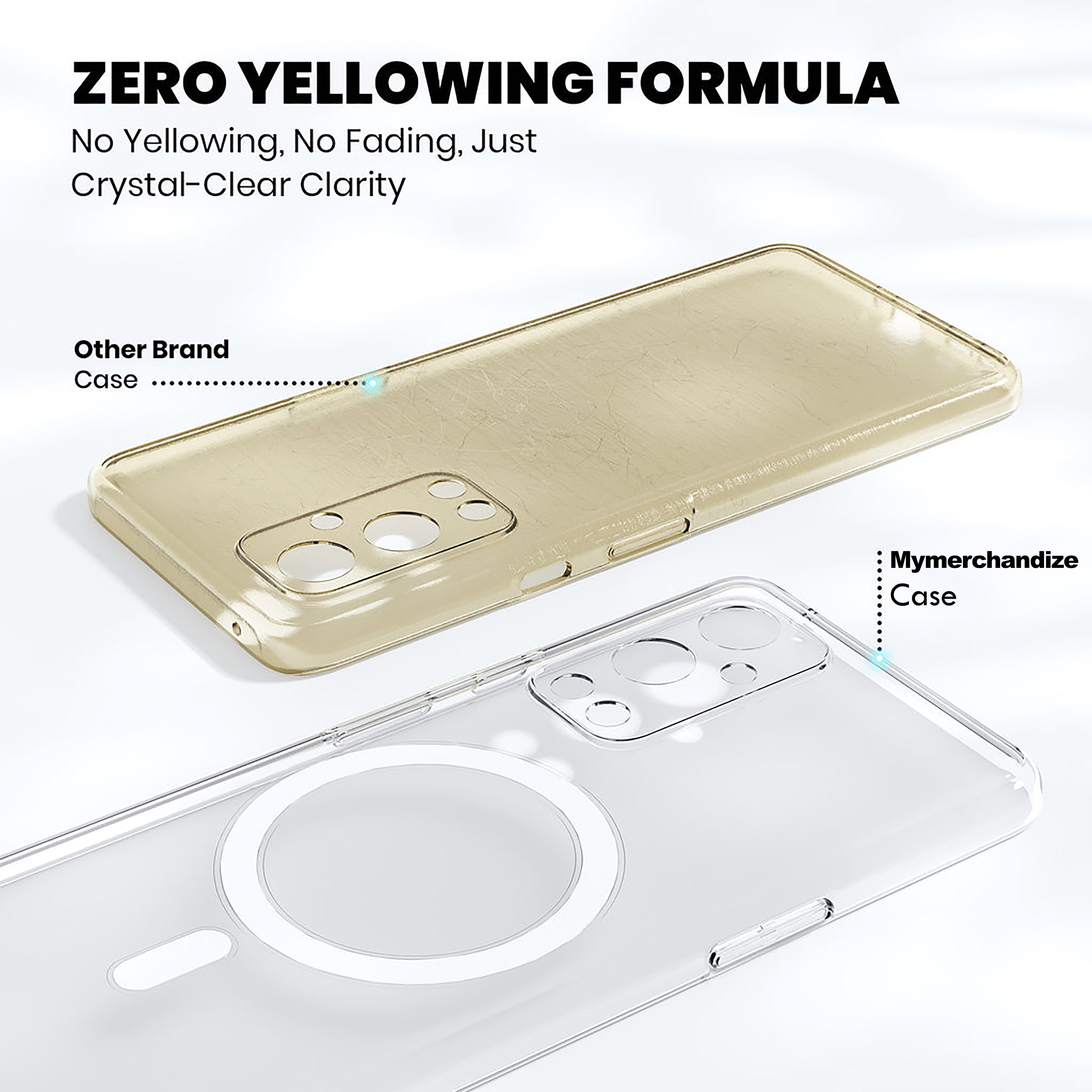 Anti Yellow Magsafe Clear Case for OnePlus 9R