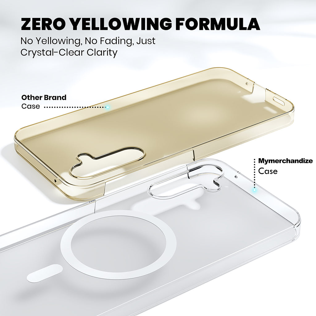 Anti Yellow Magsafe Clear Case for Samsung Galaxy A35 5G