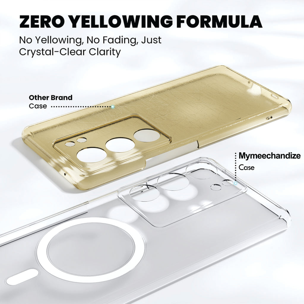 Anti Yellow Magsafe Clear Case for Vivo Y400 Pro