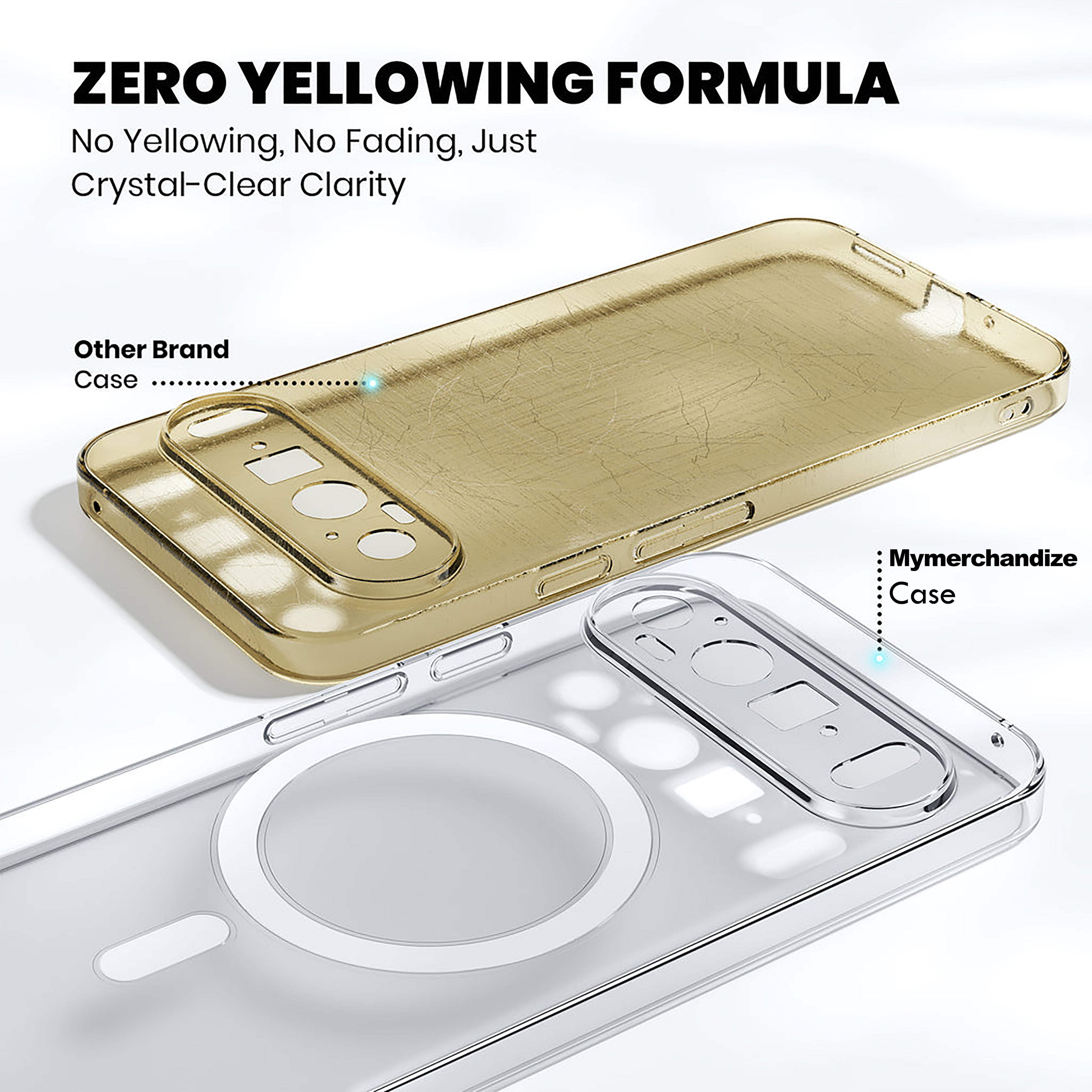 Anti Yellow Magsafe Clear Case for Google Pixel 10