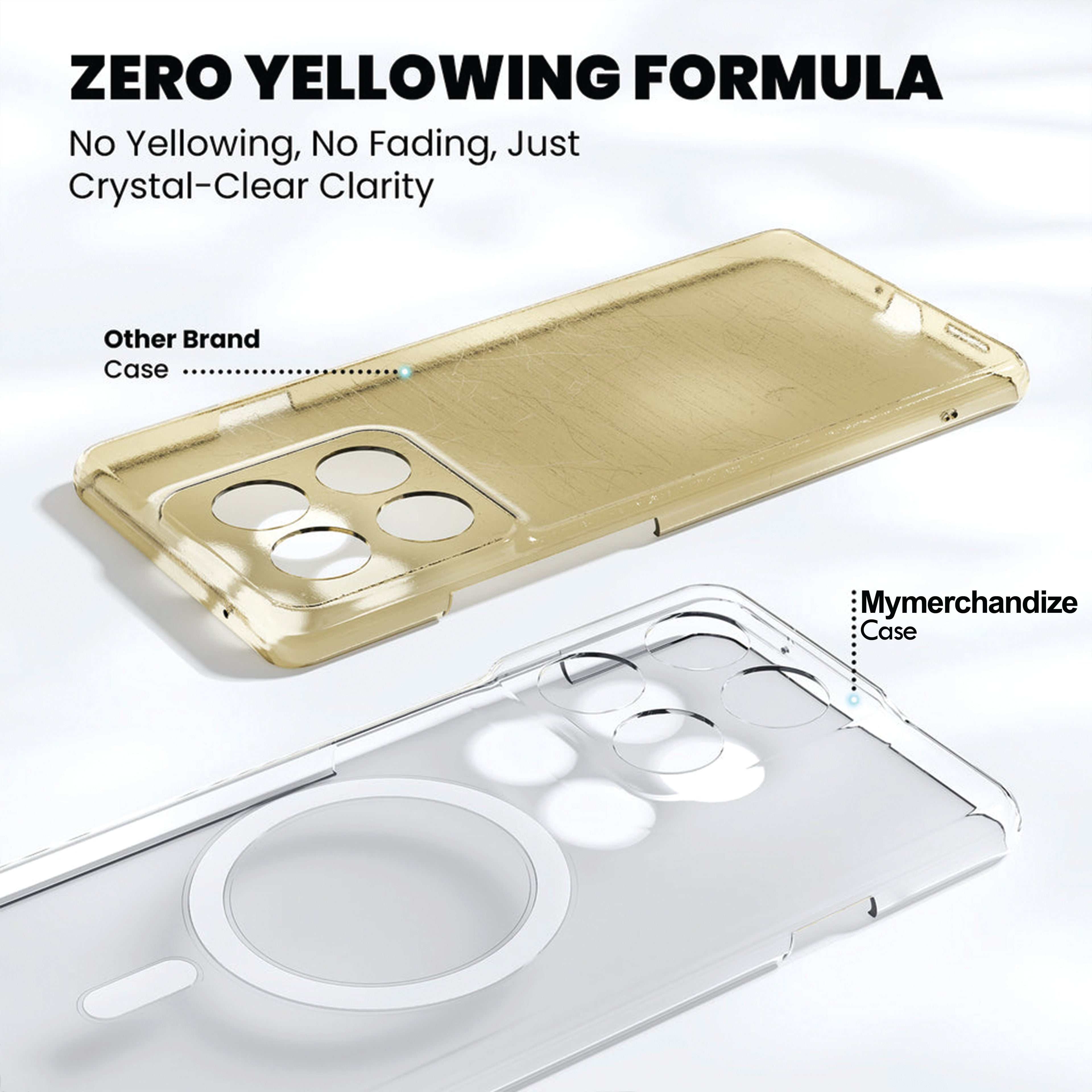 Anti Yellow Magsafe Clear Case for Motorola Edge 60 Fusion