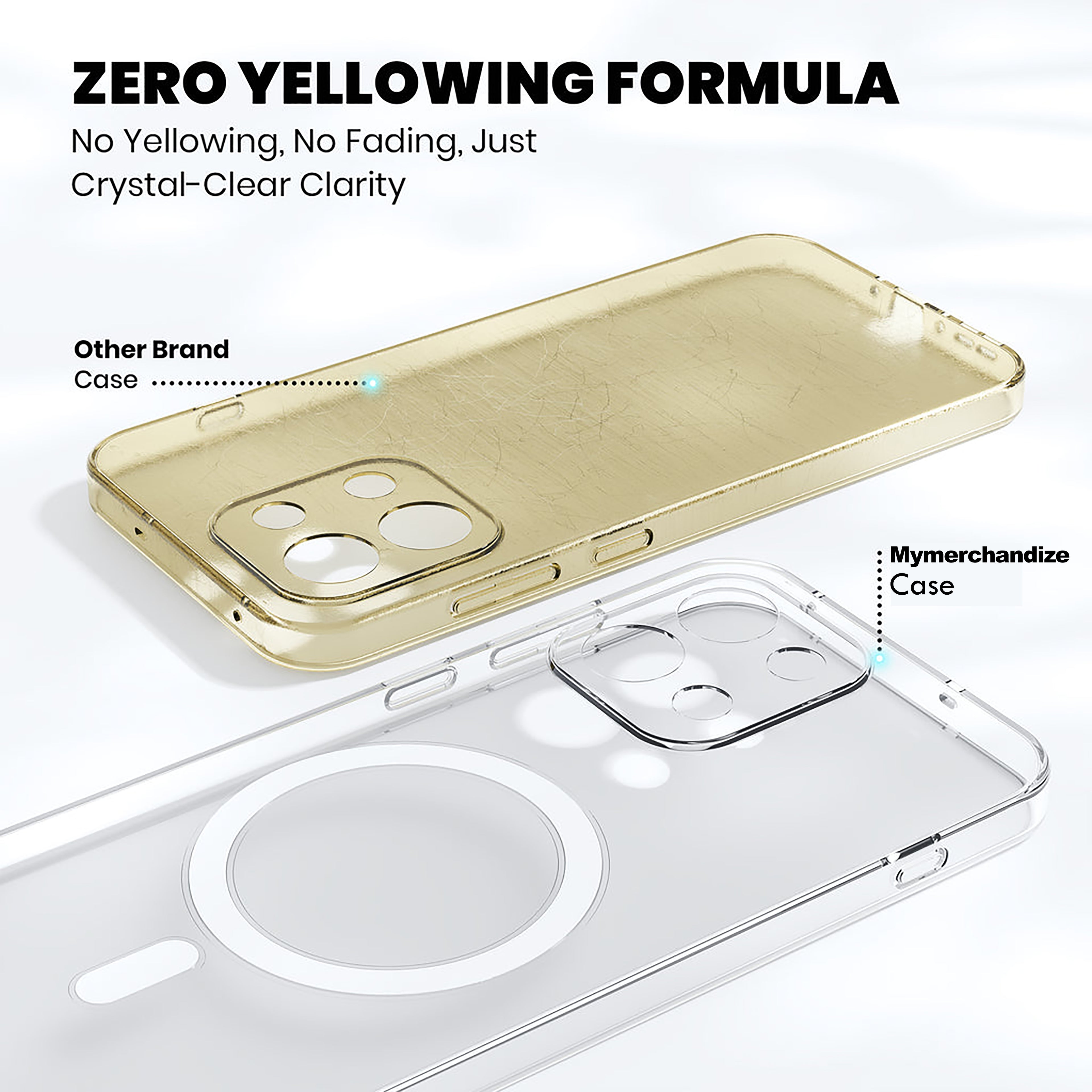 Anti Yellow Magsafe Clear Case for OnePlus 15