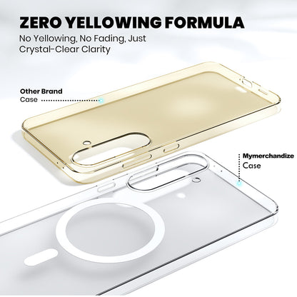 Anti Yellow Magsafe Clear Case for Samsung Galaxy S24