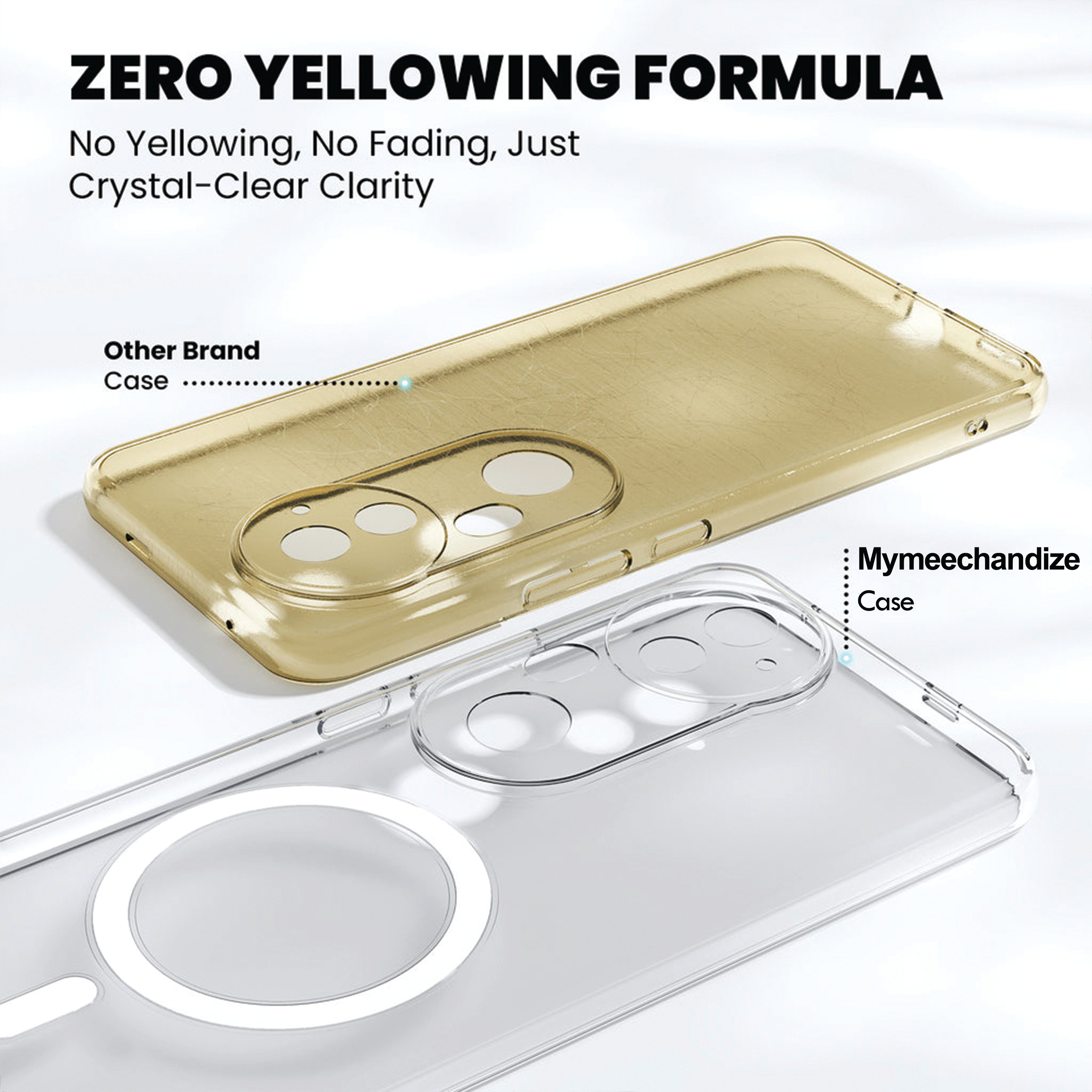 Anti Yellow Magsafe Clear Case for Vivo V50