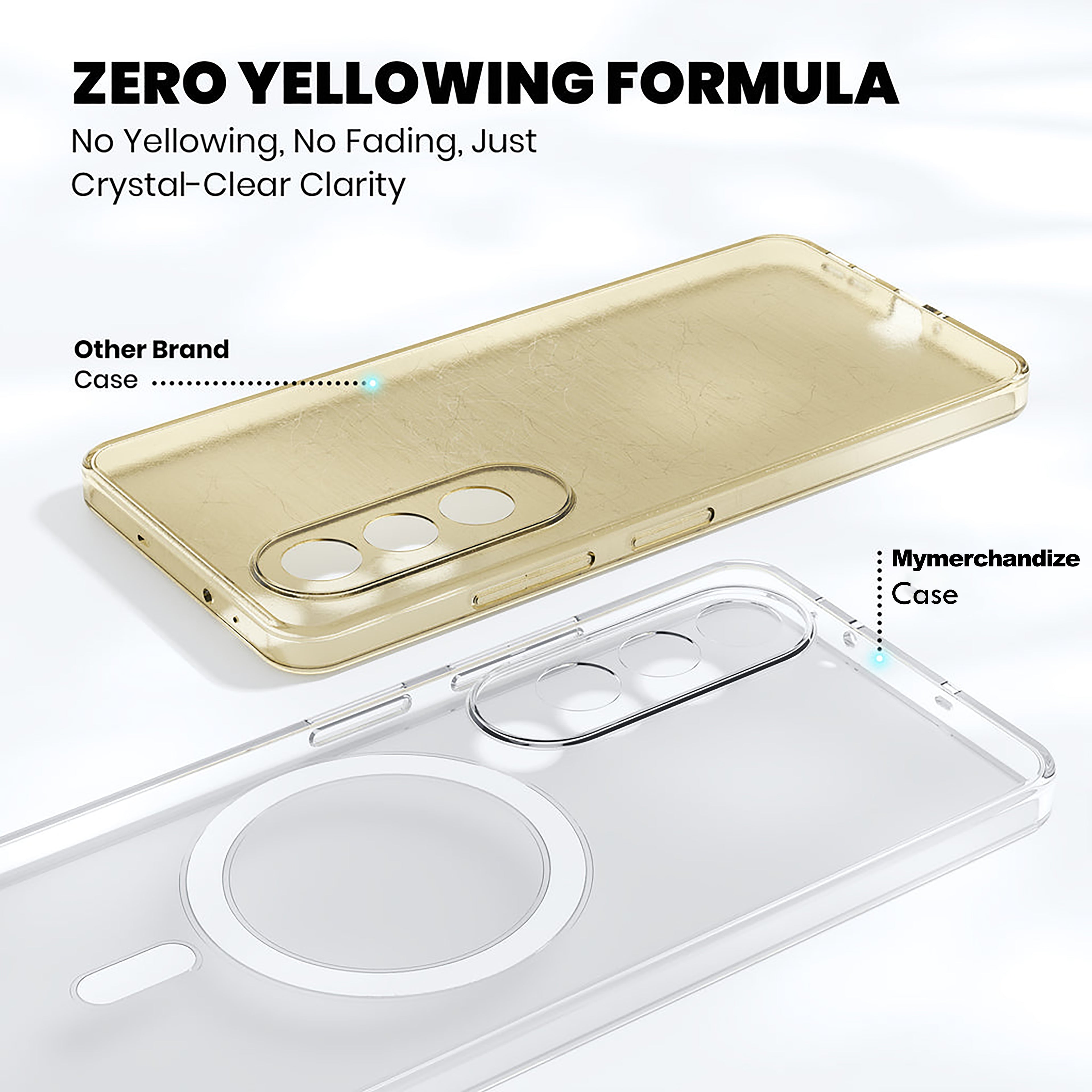 Anti Yellow Magsafe Clear Case for Oneplus Nord Ce 4 Lite