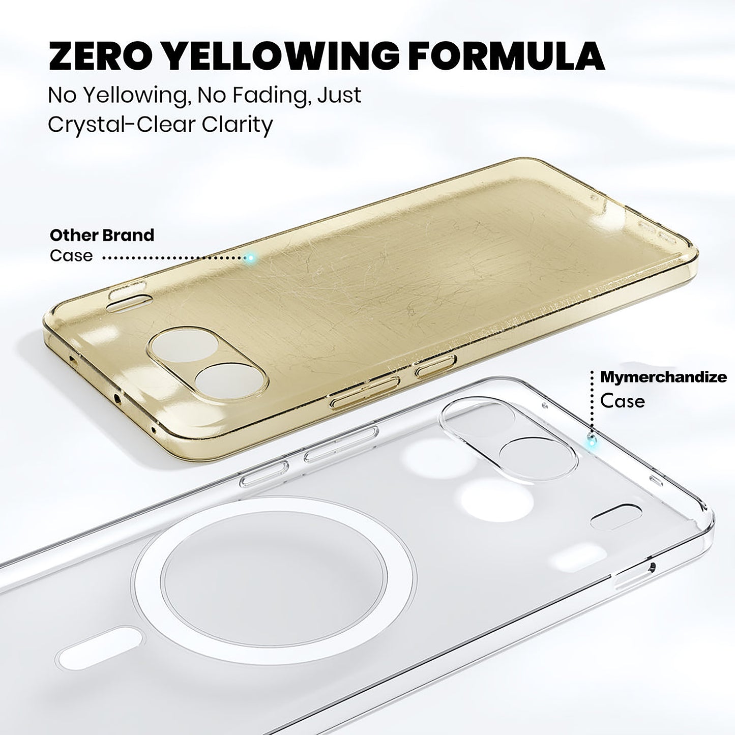 Anti Yellow Magsafe Clear Case for Oneplus Nord 4