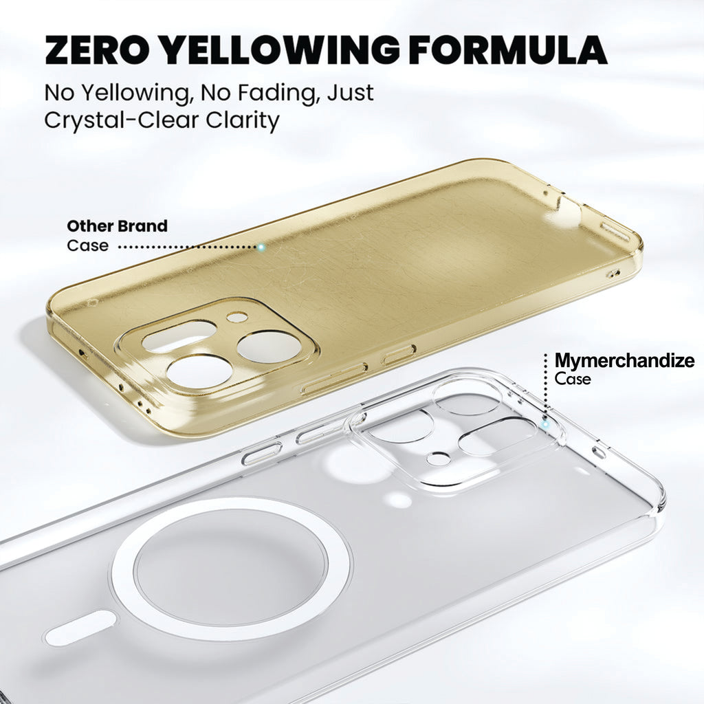 Anti Yellow Magsafe Clear Case for Oppo Reno 14