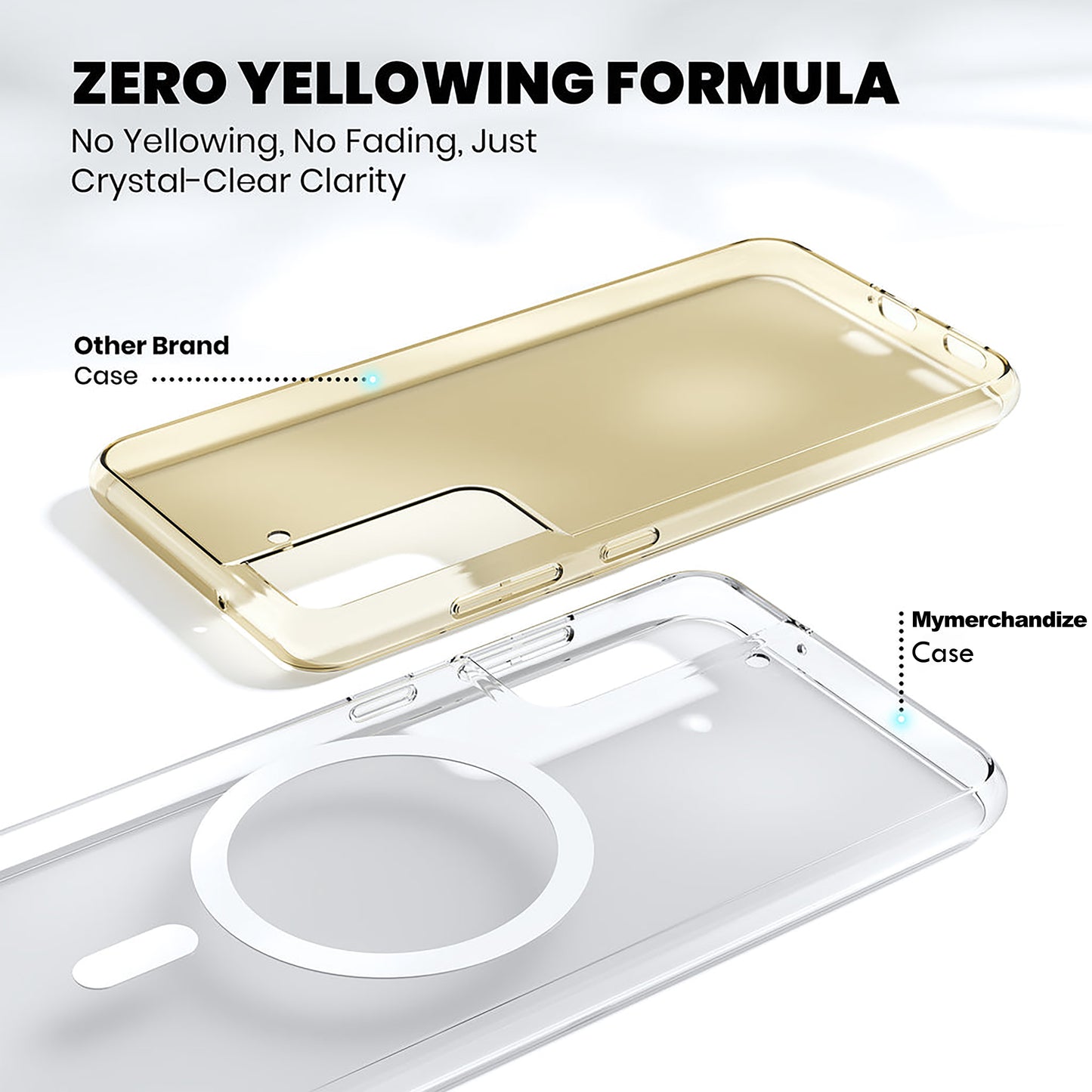 Anti Yellow Magsafe Clear Case for Samsung Galaxy S22 Plus 5G