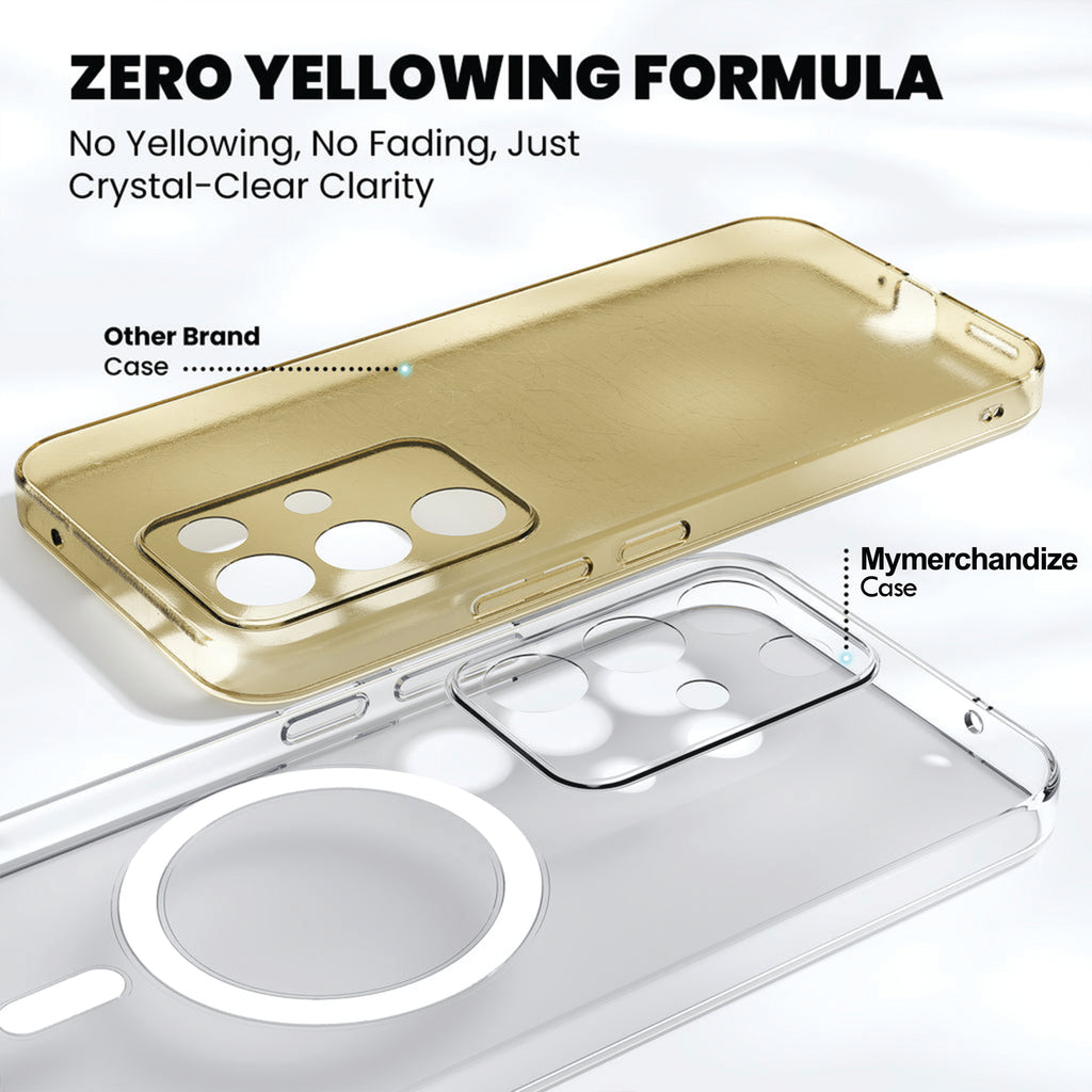 Anti Yellow Magsafe Clear Case for Realme 15x