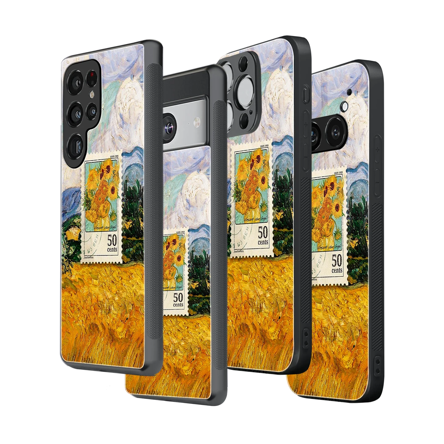 Stylish Glass Back Case for All Smartphones iPhone, Samsung, OnePlus, Pixel, Redmi, Oppo, Vivo, Motorola